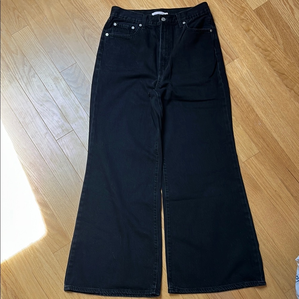 Levi's Black Wide Leg High Rise Jeans